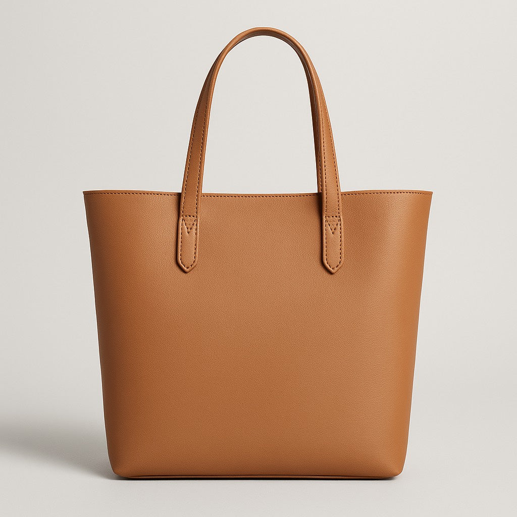 Bolso Marrón Clásico de Cuero Vegano – Versátil y Atemporal